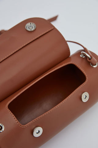 Cylinder Leather Bag Tan