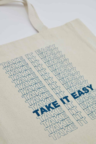 Printed Canvas Bag Take It Easy