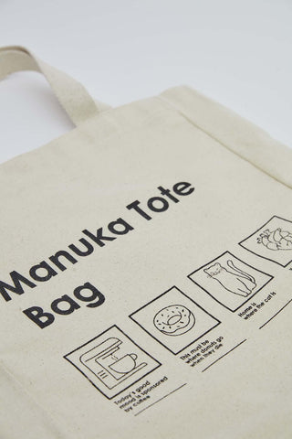 Baskili Körüklü Bez Çanta Manuka Tote Bag