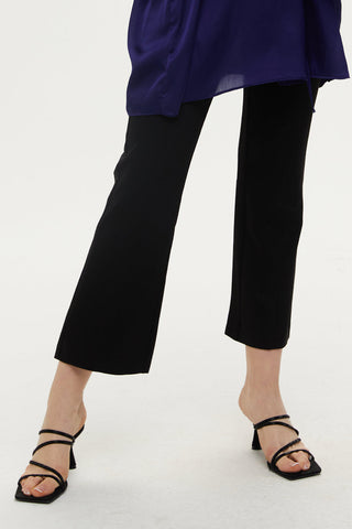 Flare Trousers Black