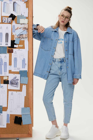 1950 Mom Fit Jean Light Blue