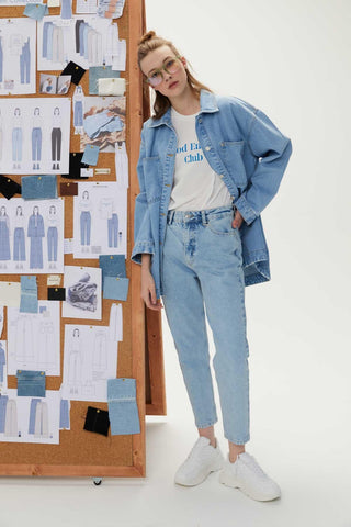 1950 Mom Fit Jean Light Blue