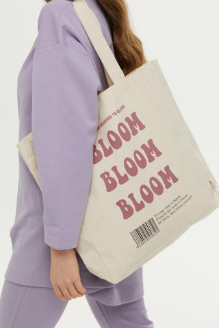 Baskılı Kanvas Çanta Bloom