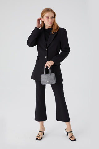 Flare Trousers Black