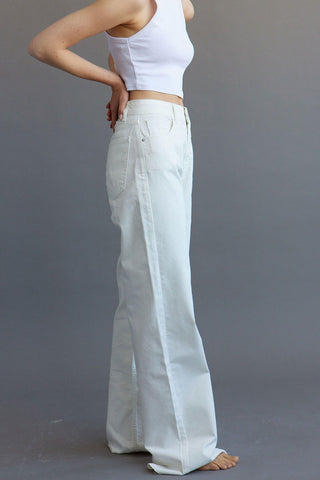 1985 Wide Leg Jeans Ecru