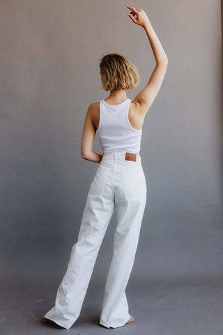 1985 Wide Leg Jeans Ecru