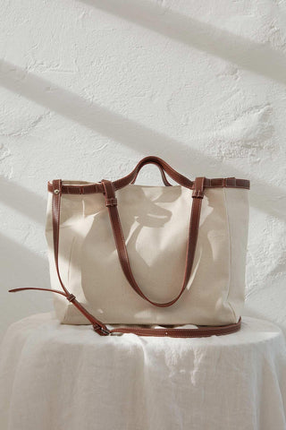 Canvas City Tote Bag Natural