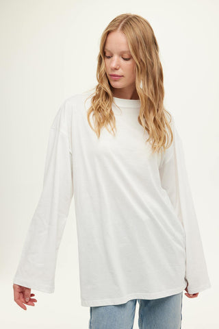 Oversize Long Sleeve T-Shirt Ecru