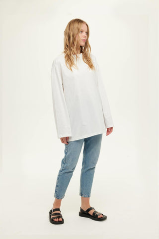 Oversize Long Sleeve Sweatshirt Ecru