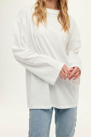 Oversize Long Sleeve T-Shirt Ecru
