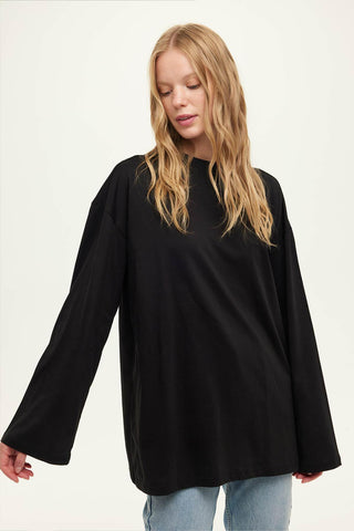 Oversize Long Sleeve T-Shirt Black