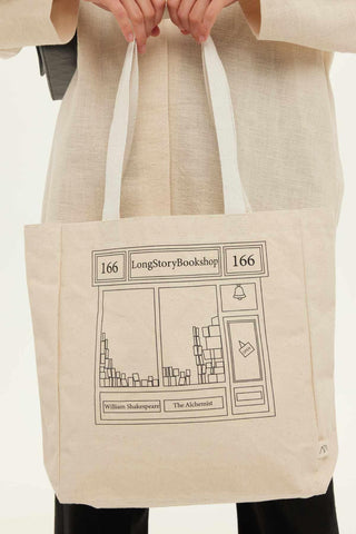 Printed Canvas Bag Bookshop