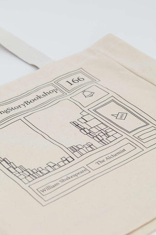 Printed Canvas Bag Bookshop