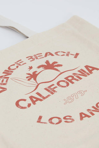 Printed Canvas Bag California