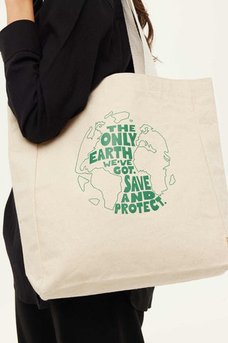 Printed Canvas Bag Earth