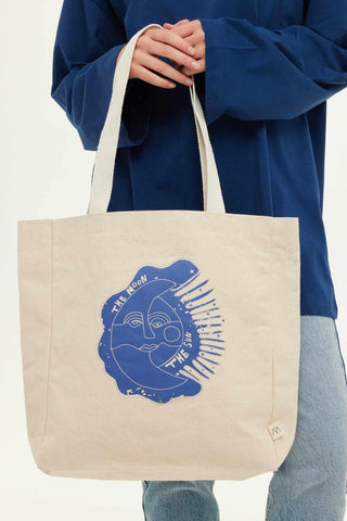 Printed Canvas Bag Moon