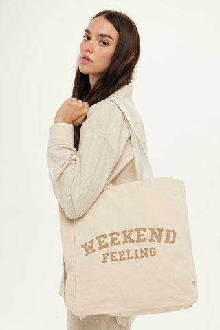 Printed Canvas Bag Weekend