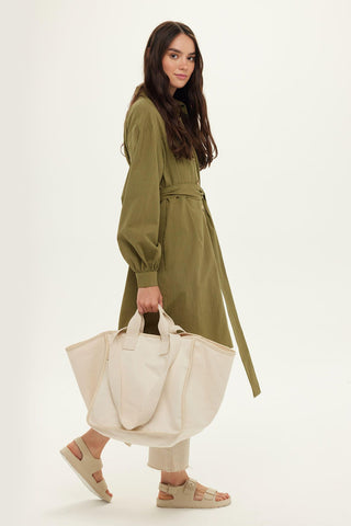 Canvas Shopping Bag Beige