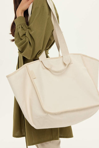 Canvas Shopping Bag Beige