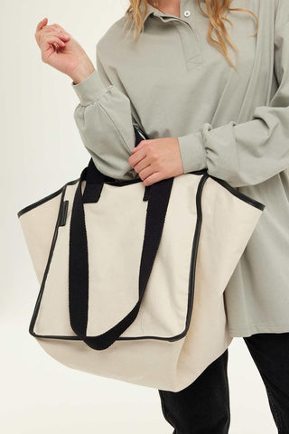 Canvas Shopping Bag Black