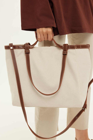 Canvas City Tote Bag Natural