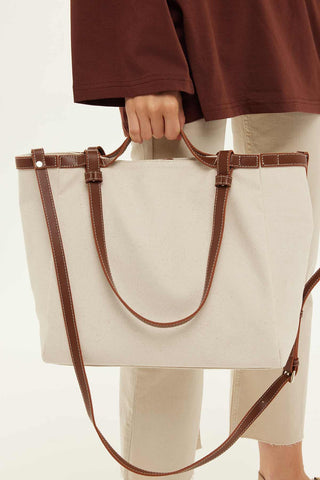Canvas City Tote Bag Natural Natural