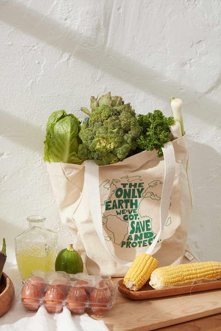 Printed Canvas Bag Earth