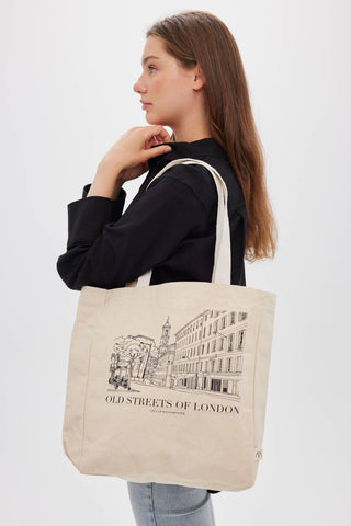 Printed Canvas Bag London