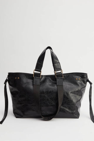 Big City Leather Tote Bag Black