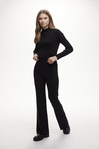 Long Flare Pants Black