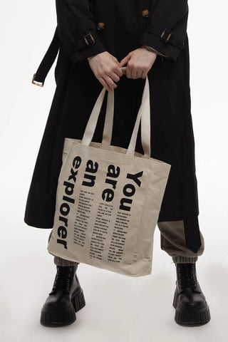 Printed Canvas Bag Explorer