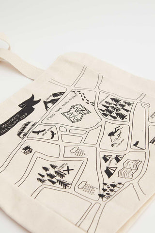 Printed Canvas Bag Manuka Map