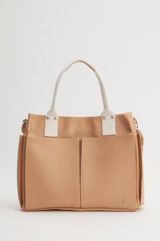 Everyday Faux Leather Bag Camel