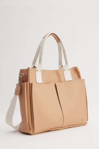 Everyday Faux Leather Bag Camel