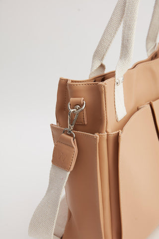 Everyday Faux Leather Bag Camel