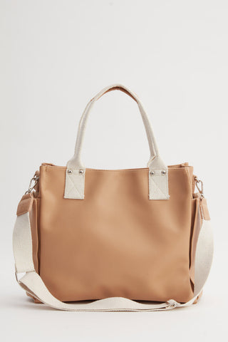 Everyday Faux Leather Bag Camel