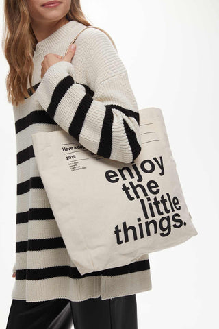 Printed Canvas Bag Enjoy