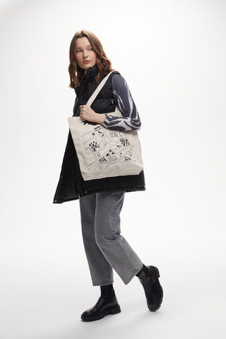 Printed Canvas Bag Manuka Map