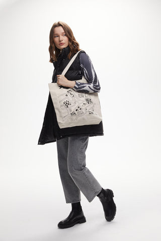 Printed Canvas Bag Manuka Map