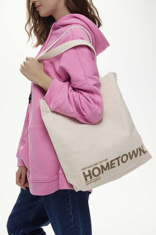 Printed Canvas Bag Hometown Brown