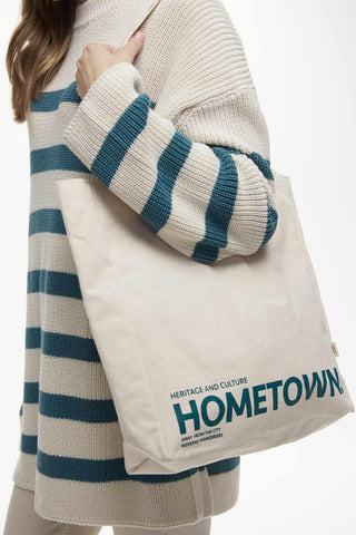 Printed Canvas Bag Hometown Green