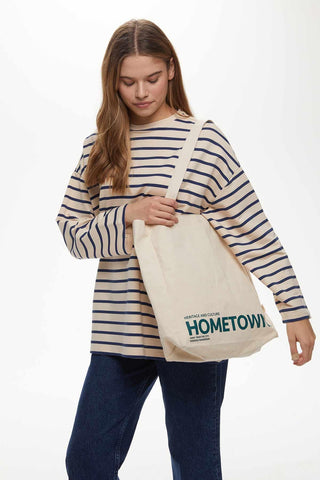 Printed Canvas Bag Hometown Green