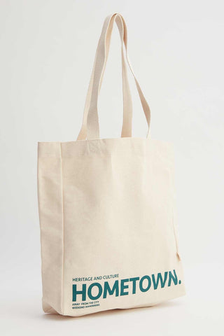 Printed Canvas Bag Hometown Green