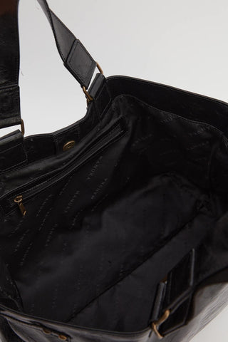 Big City Leather Tote Bag Black