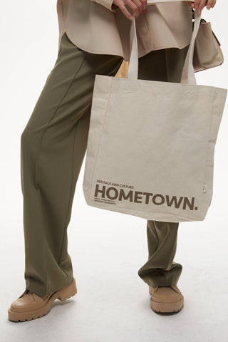 Printed Canvas Bag Hometown Brown