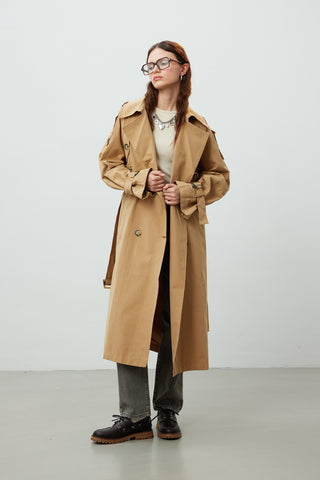 Pocket Detailed Trench Coat Camel