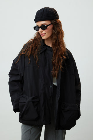 Oversize Bomber Mont Si̇yah