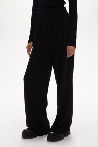 Belt Detailed Palazzo Pants Black