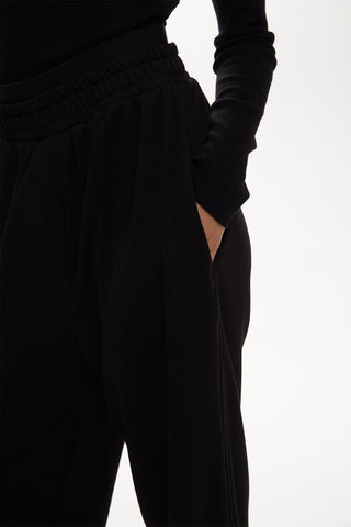 Belt Detailed Palazzo Pants Black