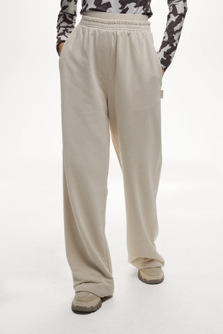 Belt Detailed Palazzo Pants Beige